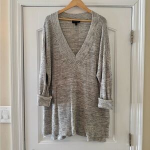 Lane Bryant Heather Gray Cotton Knit Sweater 22/24 | Perfect Condition!